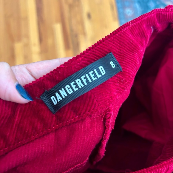 Red Corduroy Dangerfield Pants - Picture 4 of 8